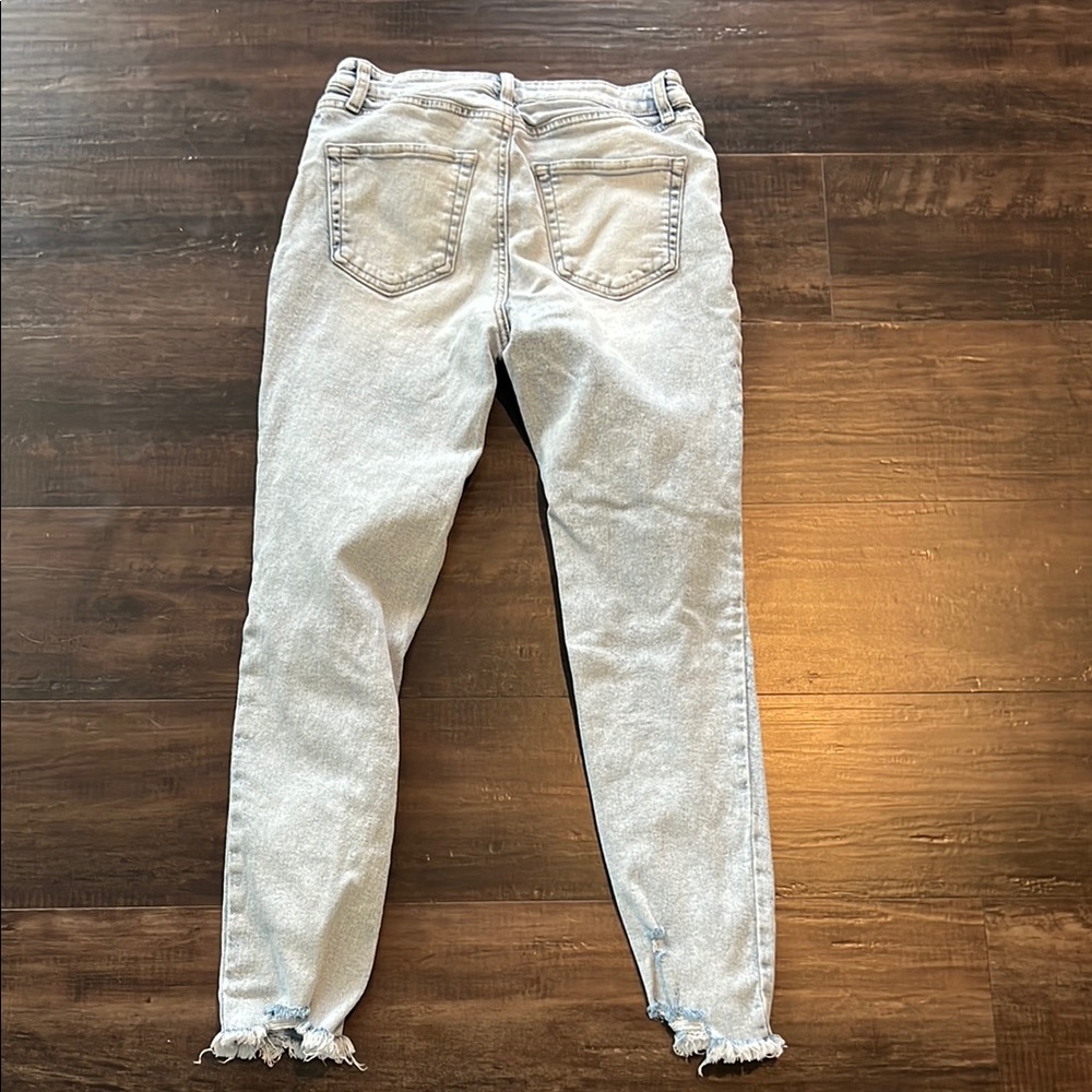 No Boundaries Blue Skinny Jeans Distressed Style - Picture 3 of 3